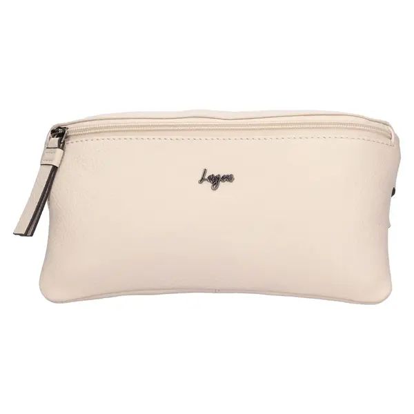 Dámska kožená ľadvinka Lagen Lone - krémová