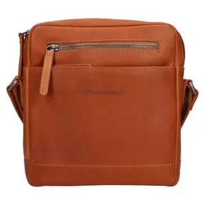 Pánska kožená taška cez rameno The Chesterfield Brand Marko - koňak