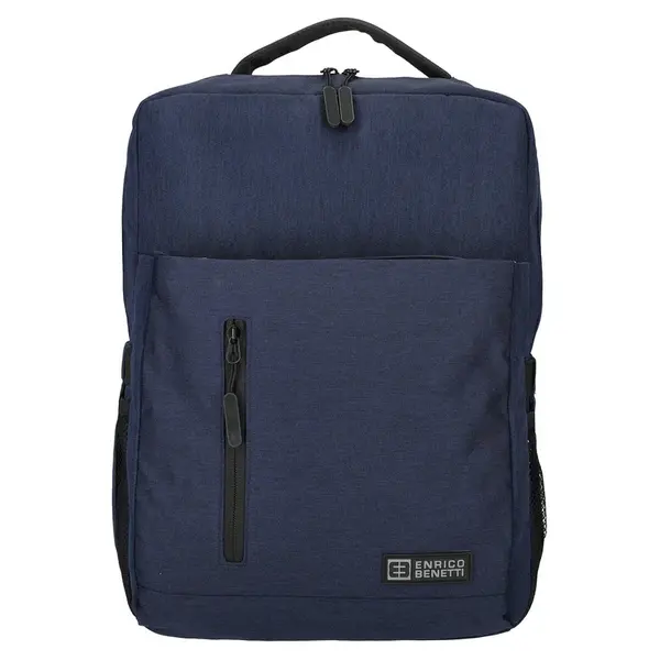 Moderný pánsky batoh Enrico Benetti Rosín, polyester, na notebook 15" − modrá 18l