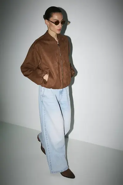 Bomber bunda Medicine dámská, béžová barva, přechodná