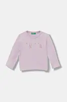 Dětské bavlněné tričko s dlouhým rukávem United Colors of Benetton