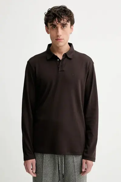 Bavlněné tričko s dlouhým rukávem Calvin Klein