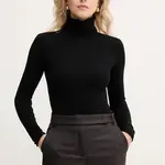 Svetr MAX&Co. dámský, tmavomodrá barva, s golfem, 2518361054200