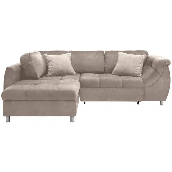 Livetastic ROHOVÁ ROZKLÁDACÍ POHOVKA, textil, šedohnědá