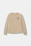 Dětské tričko s dlouhým rukávem Levi's LEGENDARY LS TEE béžová barva, 9EN715