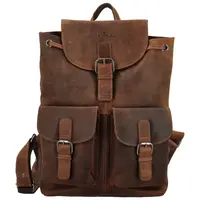 Kožený batoh camel - Greenwood Tanos