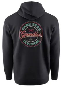 Grundéns mikina dark seas x grundens instinctive fz hoodie black - s