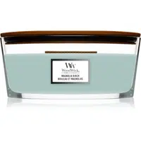 Woodwick Magnolia Birch vonná sviečka s dreveným knotom (hearthwick) 453,6 g