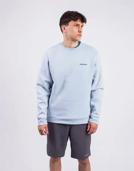 Patagonia Fitz Roy Icon Uprisal Crew Sweatshirt Fleck Blue S