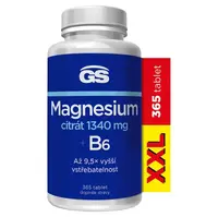 GS Magnesium citrát 1340 mg B6 XXL 365 tabliet