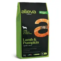 ALLEVA Natural Adult Medium/Maxi Lamb&Pumpkin granule pre psov 2 kg