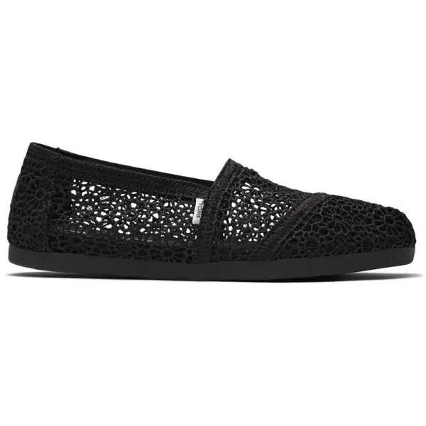 TOMS MOROCCAN CROCHET WM ALPR Dámské espadrilky, černá, velikost