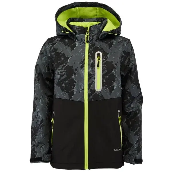 Lewro YASU Dětská softshellová bunda, tmavě šedá, velikost 116-122