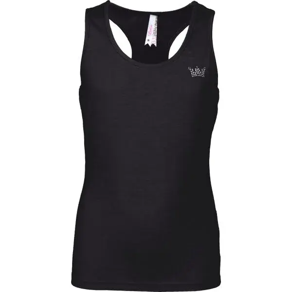 Lewro VENIE Lehké dívčí tílko, černá, velikost 164-170