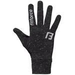 Fitforce FEATHER JR Juniorské rukavice na běhání, tmavě šedá, velikost 11-12Y