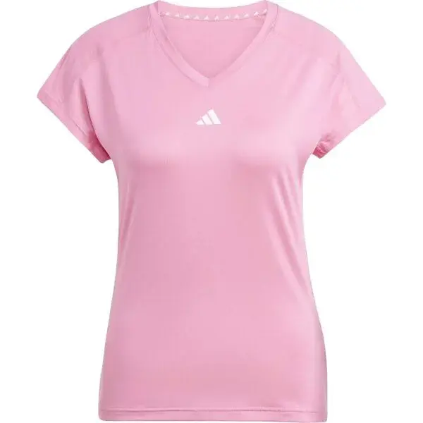 adidas TRAIN ESSENTIALS TEE Dámské tréninkové tričko, růžová, velikost