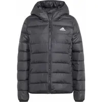 adidas ESSENTIALS  MIDWEIGHT DOWN HOODED Dámska bunda, čierna, veľkosť