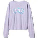 GAP V-LS ELV LOGO Dívčí tričko, fialová, velikost