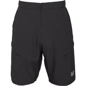 EA7 SHORTS Pánské šortky, černá, velikost