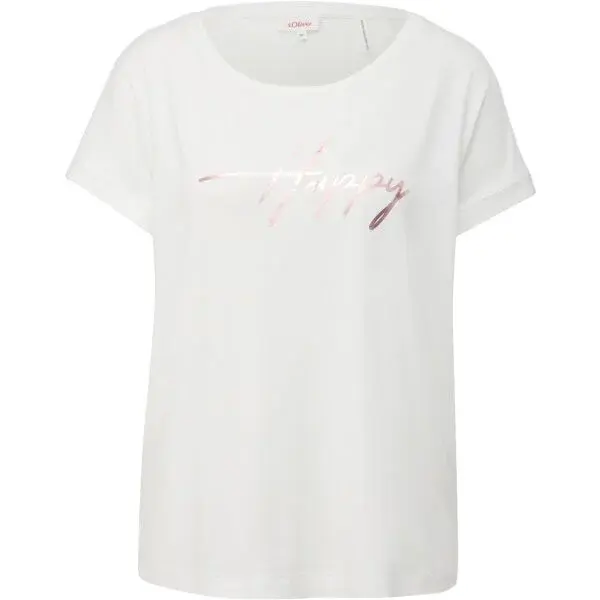 s.Oliver RL T-SHIRT Dámské tričko, bílá, velikost