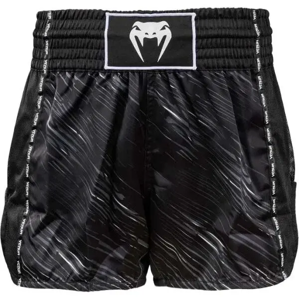 Venum RAPID MUAY THAI SHORTS Kraťasy na thajský box, černá, velikost