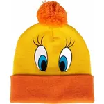 LOONEY TUNES TWEETY BEANY Dětská zimní čepice, žlutá, velikost UNI