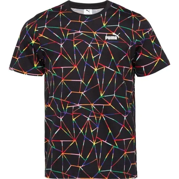 Puma LOVE UNITED AOP TEE Pánské triko, černá, velikost