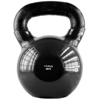 HMS KNV28 Kettlebell pokrytý vinylem, černá, velikost 28 KG