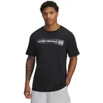 Under Armour CAMO CHEST STRIPE Pánské triko, černá, velikost S