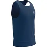 Compressport PERFORMANCE SINGLET M Pánské běžecké tílko, tmavě modrá, velikost
