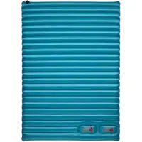 Crossroad TUBE PUMP DUO Nafukovací matrace s nožní pumpou pro dvě osoby, tyrkysová, velikost