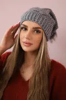 Kesi Čapica s fleece Sandra K210 svetlo šedá