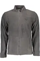 GIAN MARCO VENTURI MEN'S BLUE ZIP-UP SWEATSHIRT