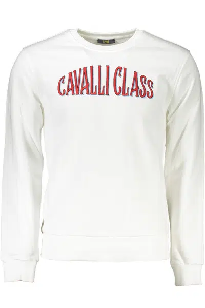 CAVALLI CLASS SWEATSHIRT WITHOUT ZIP MAN WHITE