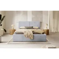 MID.YOU ČALOUNĚNÁ POSTEL, 180/200 cm, světle šedá