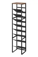 Stojan na láhve s deskou Yamazaki Tower 88,5 cm černá barva