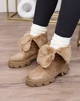 Resti Light brown women's lace-up boots Cavenma