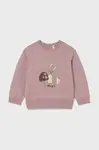Dětský svetr s příměsí vlny Mayoral růžová barva, 2354