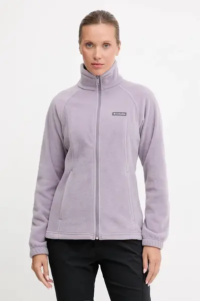 Sportovní mikina Columbia Benton Springs šedá barva, hladká, 1372111