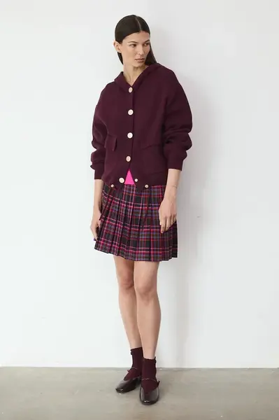 Kardigan Medicine dámský, vínová barva