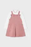 Dívčí šaty Mayoral růžová barva, mini, 4914