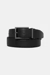 Oboustranný kožený pásek Calvin Klein pánský, černá barva, LV04D7045G