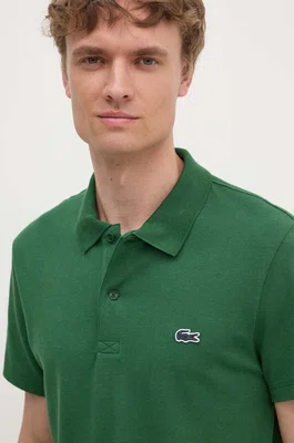 Polo tričko Lacoste zelená barva, DH5522