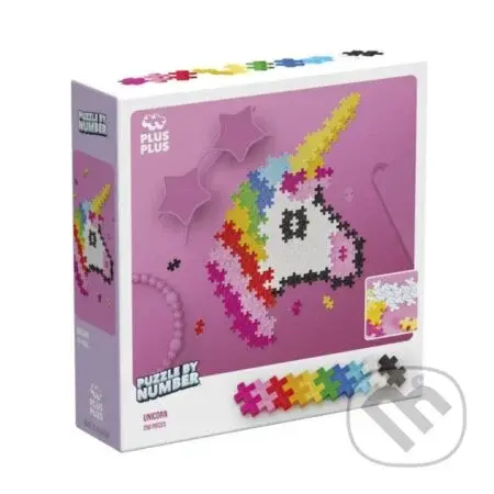 Jednorožec (Plus-Plus stavebnice Skládej podle čísel) - puzzle z kategorie Maxi dílky