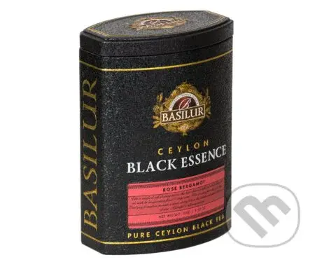 BASILUR Black Essence Rose Bergamot plech 100g