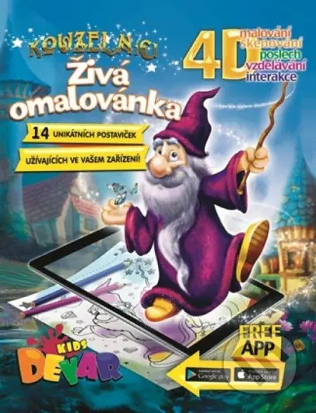 4D Kouzelníci (Živá omalovánka) - kniha z kategorie Omalovánky