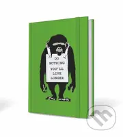 Banksy notebook opice 9x14cm