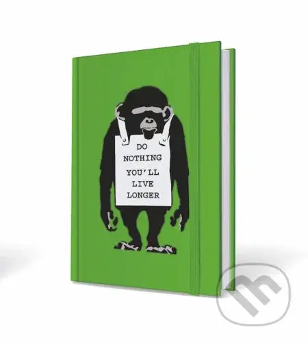 Banksy notebook opice 9x14cm