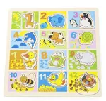 BABU dřevěná hračka - Čísla a zvířata - hra z kategorie Vzdělávací hry