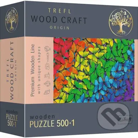 Dúhové motýle (Drevené puzzle)